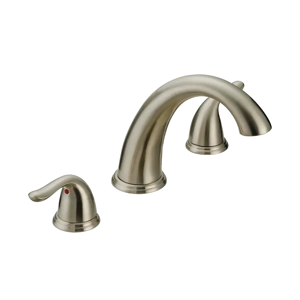 Matco-Norca BL-900BNJP Builder Light Trim Kit Two Handle Roman Tub Faucet, Job Pack, Brushed Nickel