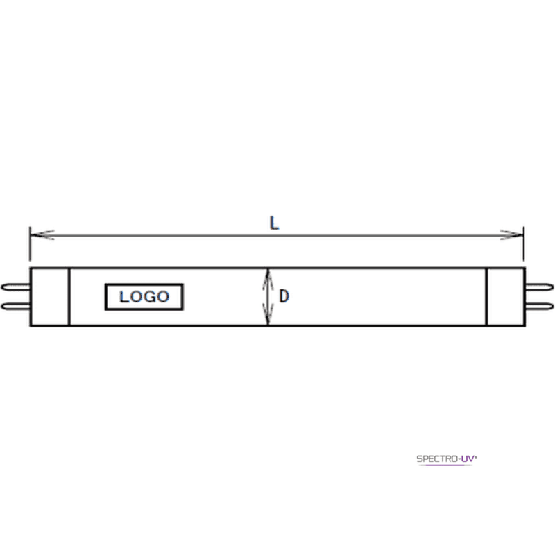 Spectro-UV BLE-8T365 8W 365 nm Black Light Tube – Replacement (Model ENF-280C)