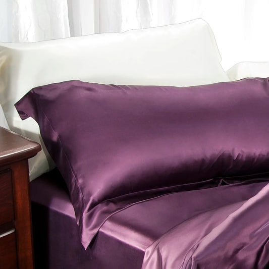 Barska BM12108 Aus Vio 100% Natural Charmeuse Silk Satin Luxurious Pillowcase, King/California King, Iris Color