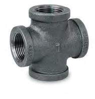 Everflow BMCR0200  2" Cross Black Malleable