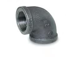 Everflow BMNL0112  1-1/2" Elbow 90, Black Malleable