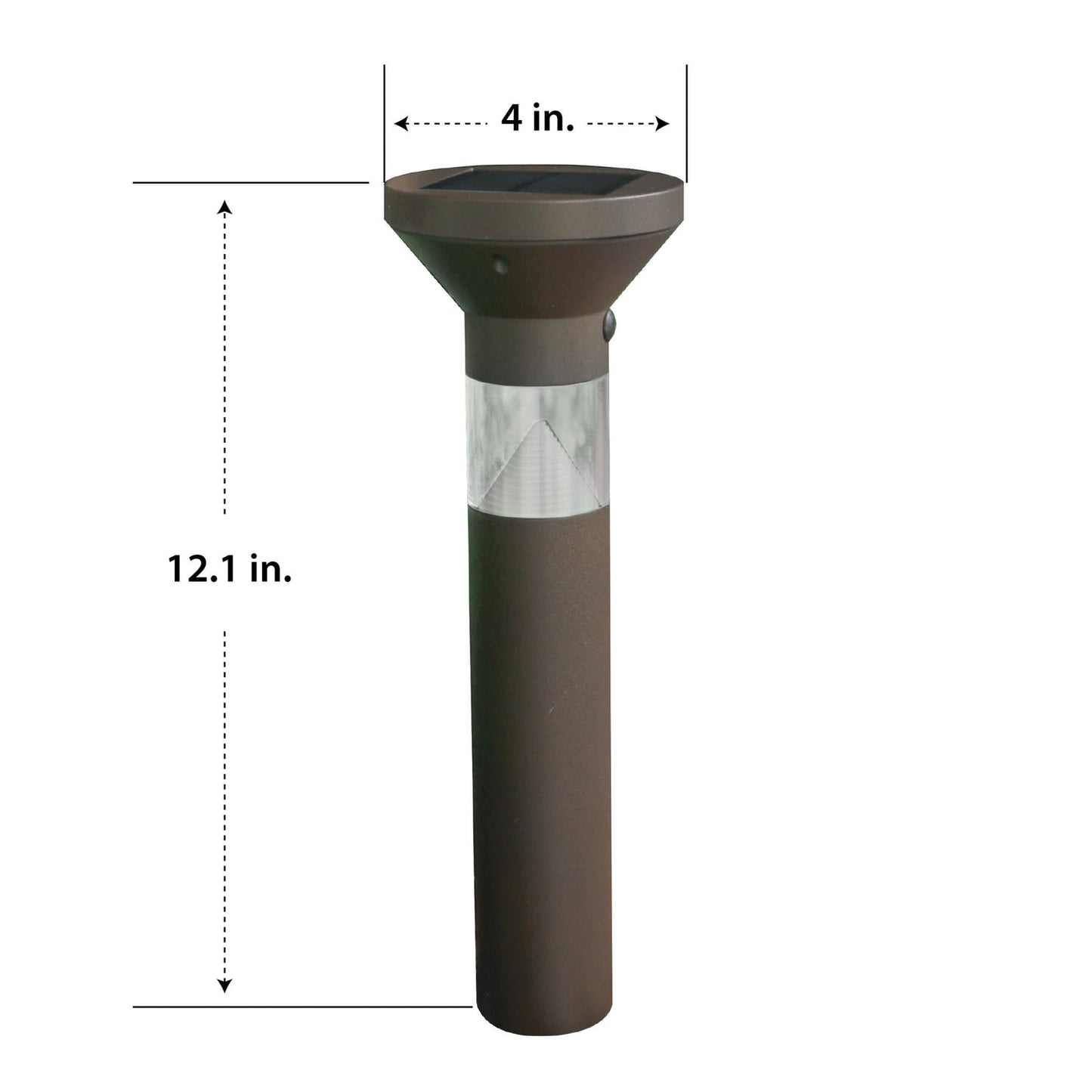 Feit Electric BOLLARDSYNCSOL/BZ/RP 12 in. OneSync Landscape Bronze Solar Bollard Light