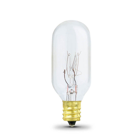 Feit Electric BP15T7N/RP 15W Soft White (2700K) E17 Intermediate Base T7 Incandescent Appliance Light Bulb