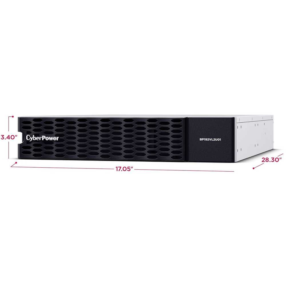 CyberPower UPS Systems BP192VL2U01 Extended Battery Modules - 192 VDC / 60 A - 12 V / 6 Ah Sealed Lead-Acid Battery, 3YR Warranty