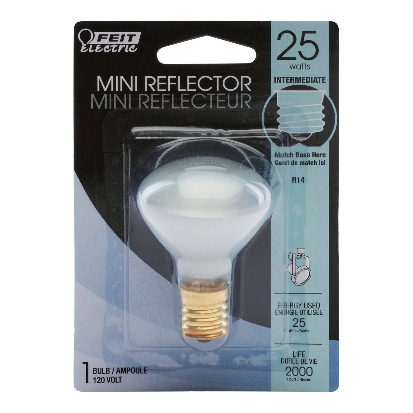 Feit Electric BP25R14N/CAN 26W Soft White (2700K) E17 Base R14 Reflector Dimmable Incandescent Light Bulb