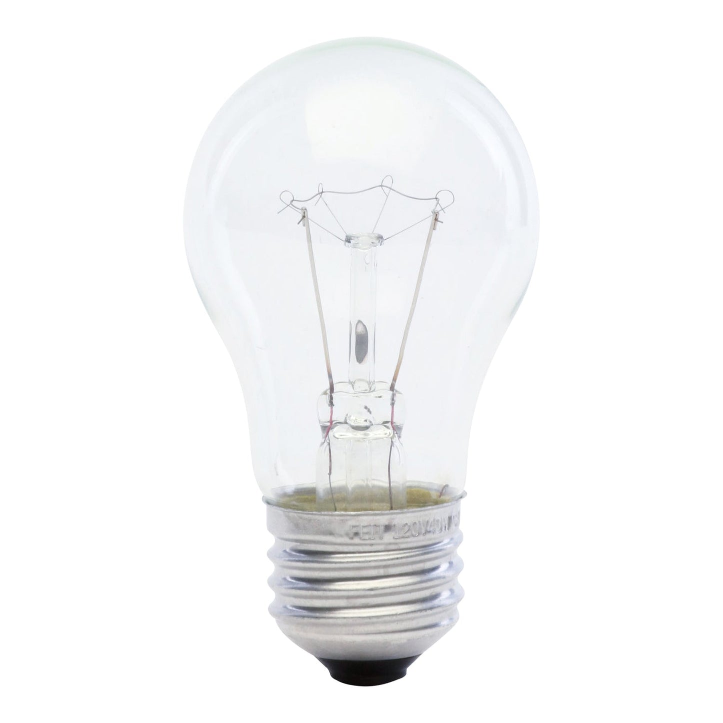 Feit Electric BP40A15/CL/CF 40W Soft White (2700K) E26 Base Clear A15 Dimmable Incandescent Light Bulb (2-Pack)