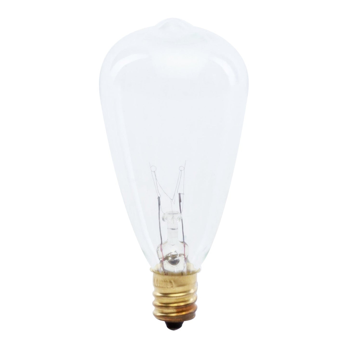 Feit Electric BP7ST12 7W Replacement ST12 E12 Dimmable Cone Filament Clear Glass Vintage Edison Incandescent Light Bulb, Soft White (2-Pack)