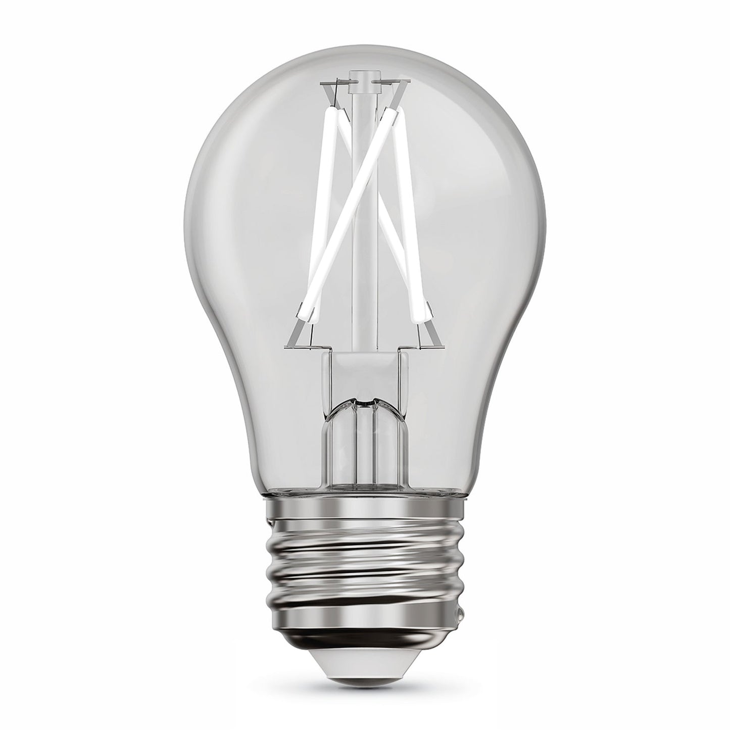 Feit Electric BPA1525927CAWFIL/2 2.7W (25W Equivalent) Soft White (2700K) A15 E26 Base Exposed White Filament LED Light Bulb (2-Pack)