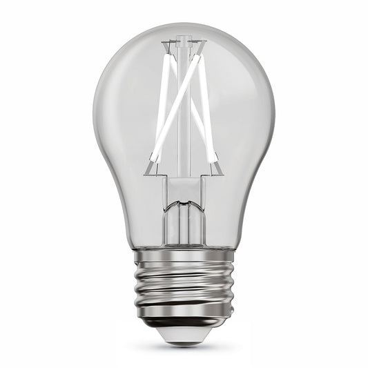 Feit Electric BPA1525950CAWFIL/2 2.7W (25W Equivalent) Daylight (5000K) A15 E26 Base Exposed White Filament LED Light Bulb (2-Pack)