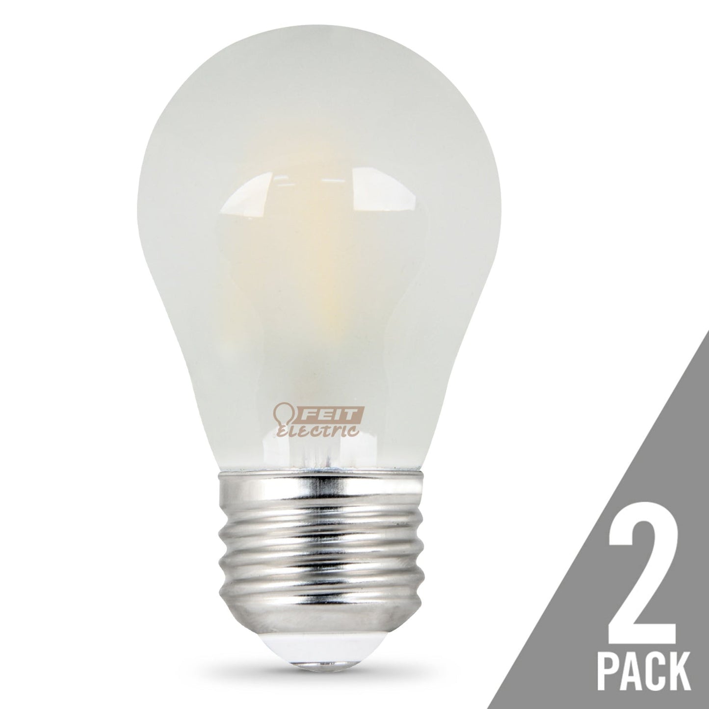 Feit Electric BPA1540/F/827/LED/2 4.5W (40W Replacement) Soft White (2700K) E26 Base A15 Dimmable LED Frost Glass Filament Bulb (2-Pack)