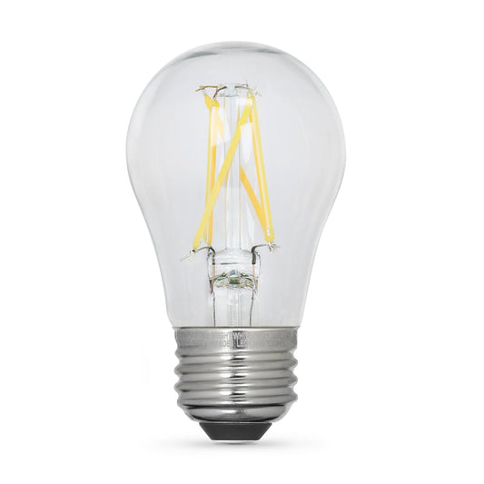 Feit Electric BPA1540930CAFIL/2 5W (40W Replacement) Bright White (3000K) E26 Base A15 Filament LED Bulb (2-Pack)