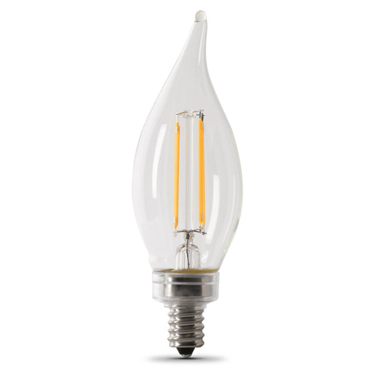 Feit Electric BPCFC60950CAFIL/4 60W Replacement Flame Tip Daylight Filament LED (4-Pack)