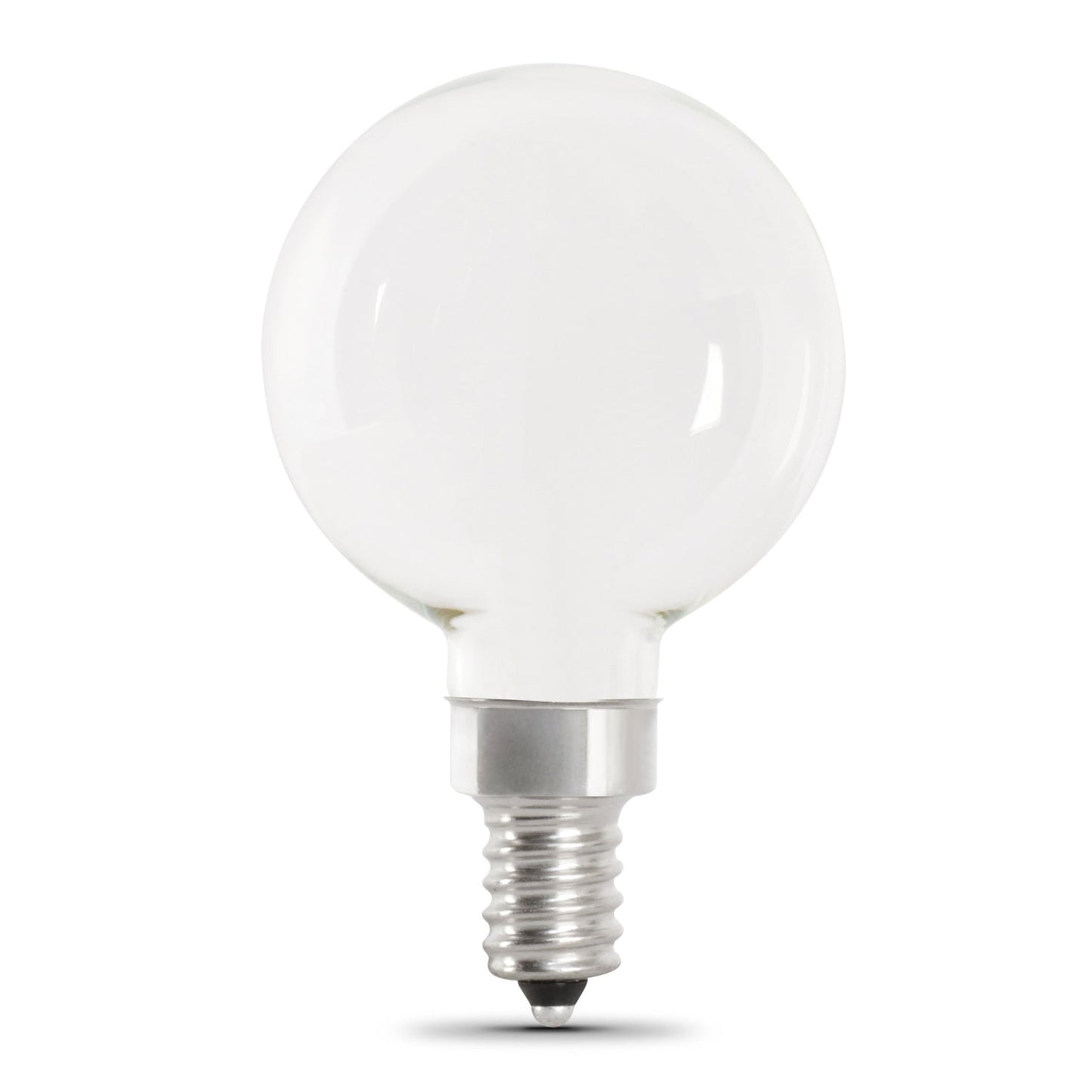 Feit Electric BPG1640W927CAFIL2 3.8W (40W Replacement) Soft White (2700K) G16 1/2 (E12 Base) Frost Filament LED Bulb (2-Pack)