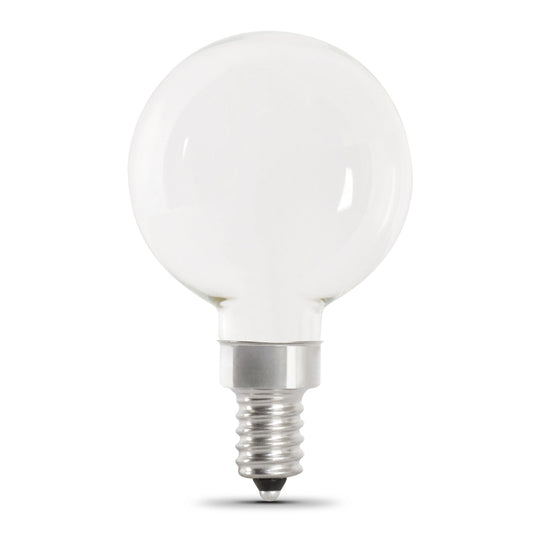 Feit Electric BPG1640W930CAFIL2 3.8W (40W Replacement) Bright White (3000K) G16 1/2Frost Filament LED Bulb (2-Pack)