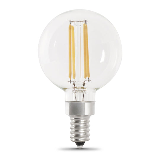 Feit Electric BPG1660930CAFIL/2 5.5W (60W Replacement) Bright White (3000K) G16 1/2 Filament LED Bulb (2-Pack)