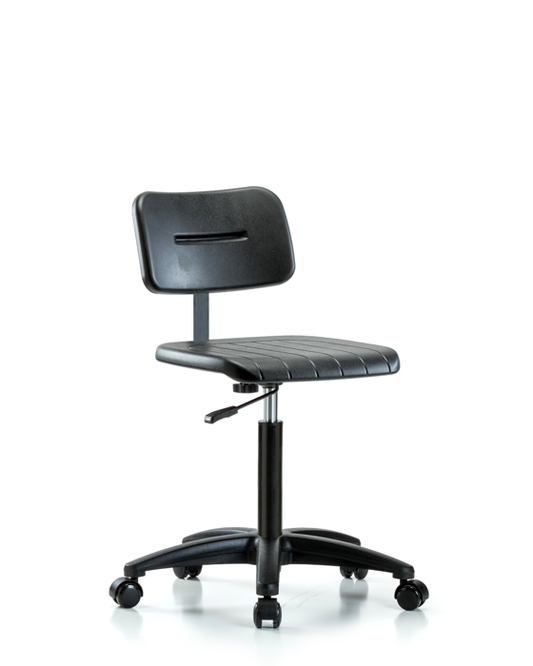 Blue Ridge Ergonomics BPMBCH-RG-NF-RC Core Polyurethane Chair - Medium Bench Height with Casters
