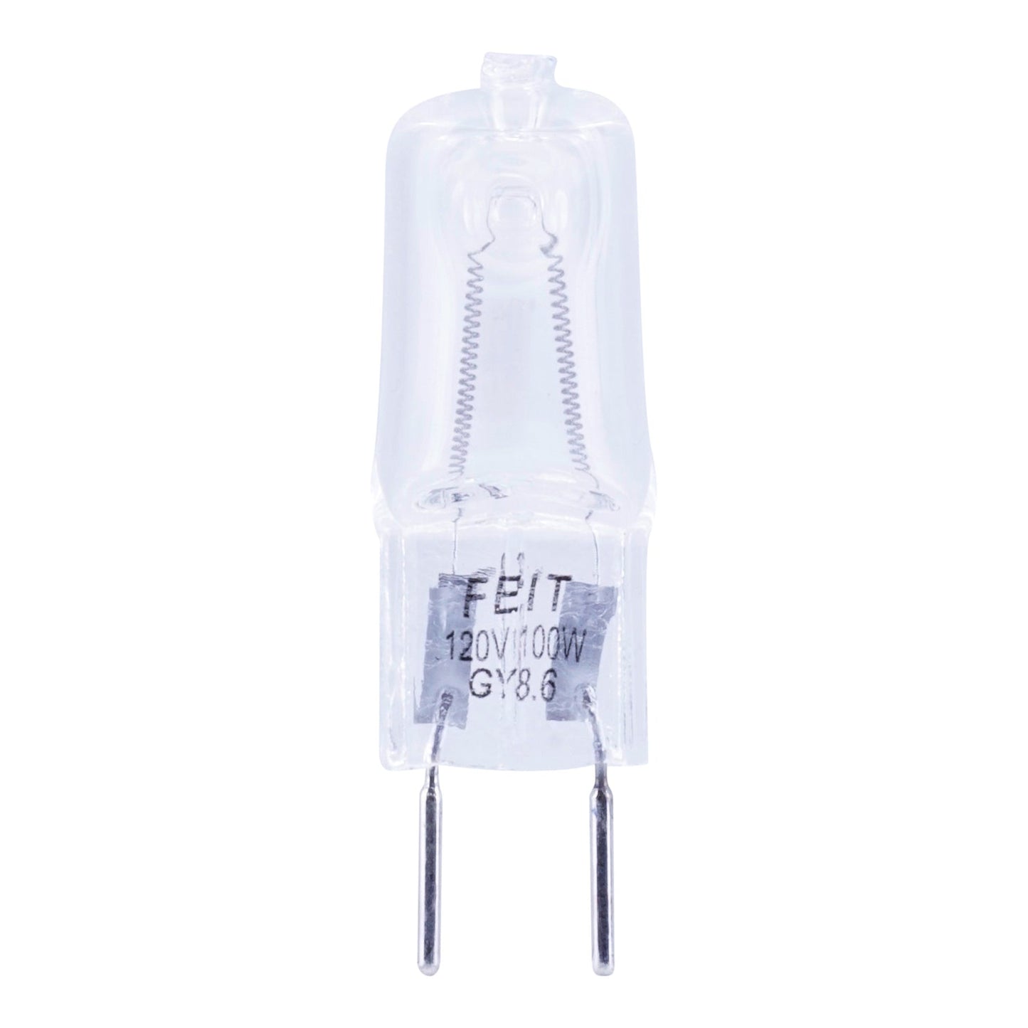Feit Electric BPQ100/8.6/RP 100W Warm White (3000K) GY8.6 Base T4 Dimmable Halogen Light Bulb