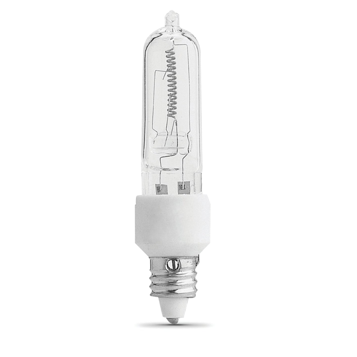 Feit Electric BPQ100/CL/MC/RP 100W Warm White (3000K) Mini Candelabra E11 Base (T4 Replacement) Halogen Light Bulb
