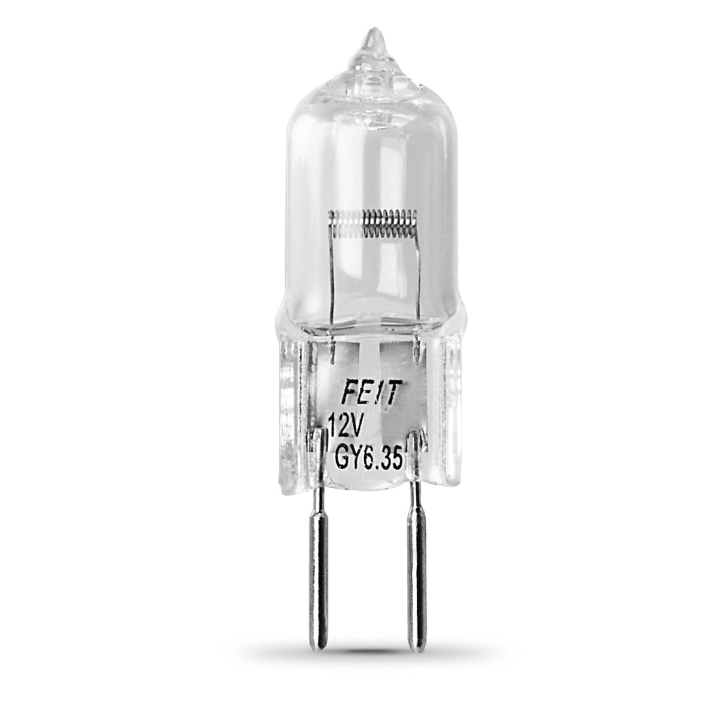 Feit Electric BPQ50T4/RP 50W Warm White (3000K) Bi-Pin GY6.35 Base (T4 Replacement) Halogen Replacement Light Bulb