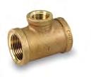 Everflow BRRT1141-NL  1-1/4" x 1/2" Reducing Tee - 2 Size