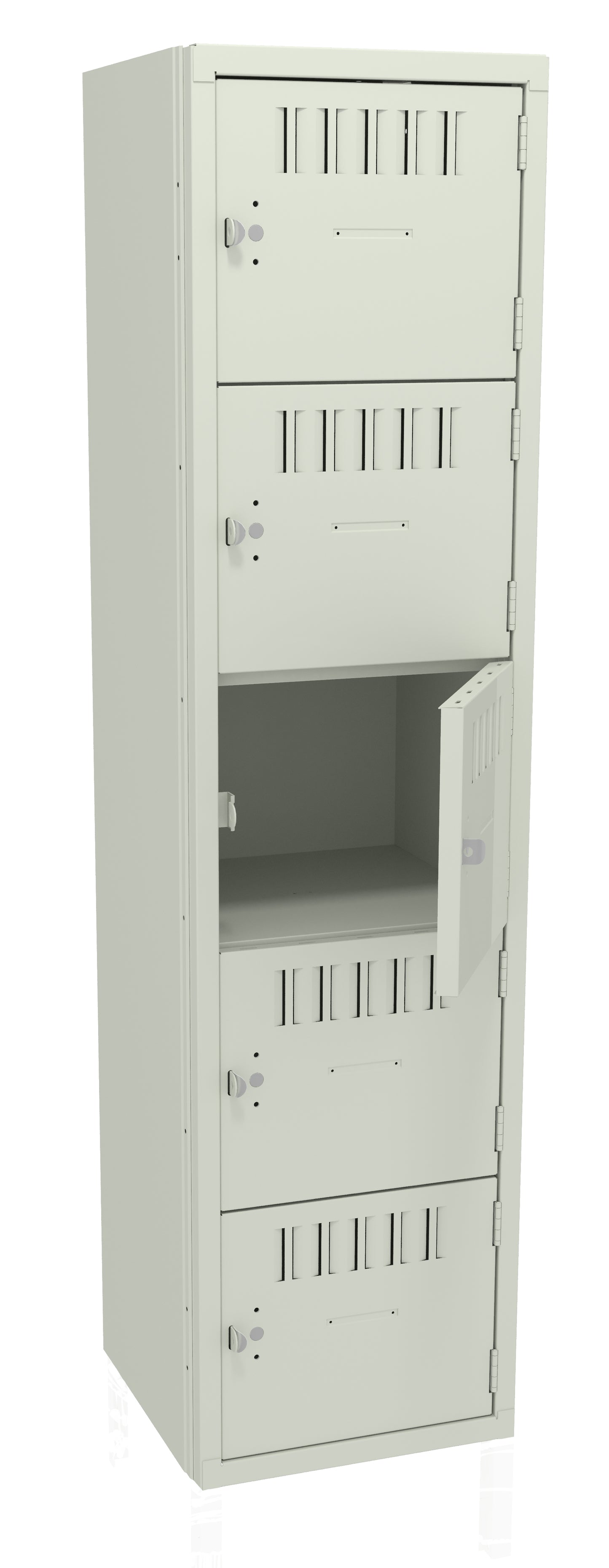 Tennsco BS5-151512-A 5 High Box Locker - One Wide, No Legs (Assembled)