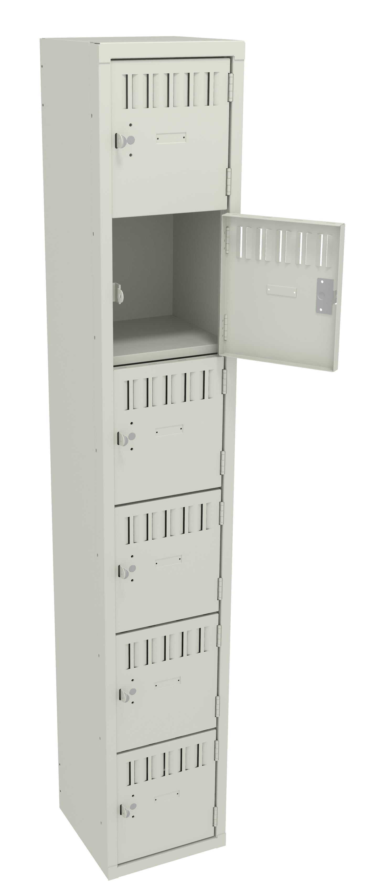 Tennsco BK6-121212-A 6 High Box Locker - One Wide, No Legs (Unassembled)