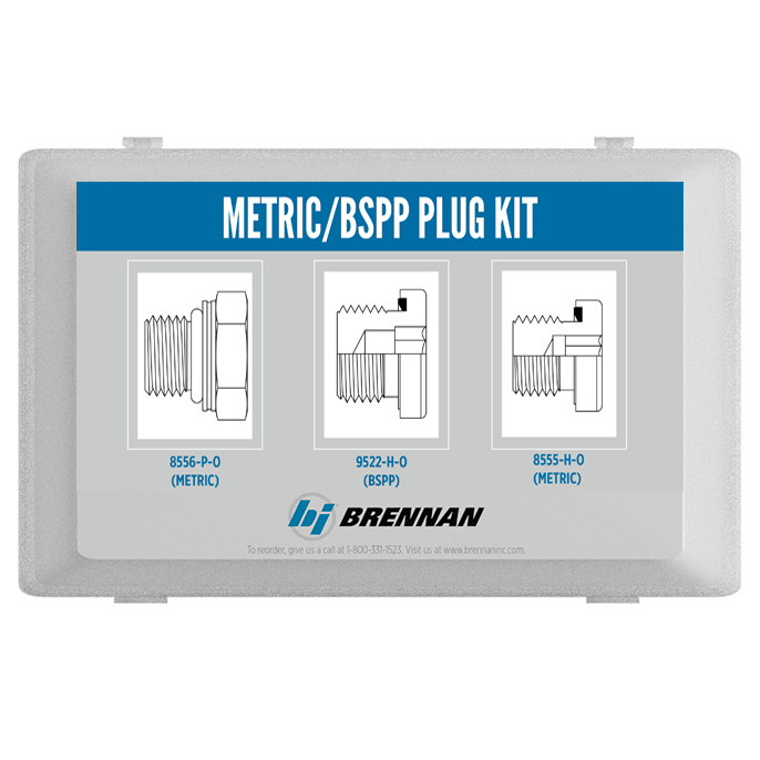 Brennan KT1006-BSP Bsp Plug Plug Kit With Plastic Box