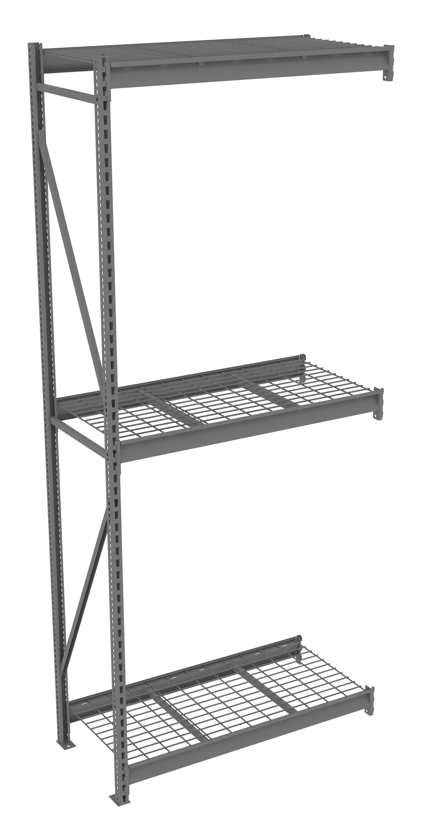 Tennsco BU-4824120WA Bulk Storage Rack Adder Unit With Wire Decking