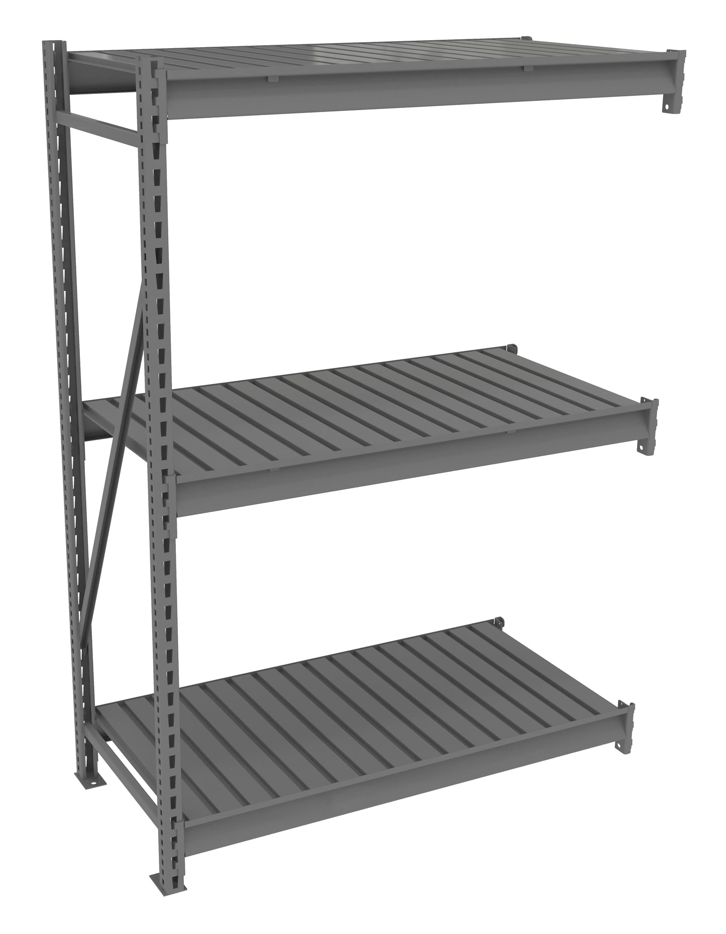 Tennsco BU-482472CA Bulk Storage Rack Adder Unit With Corrugated Decking