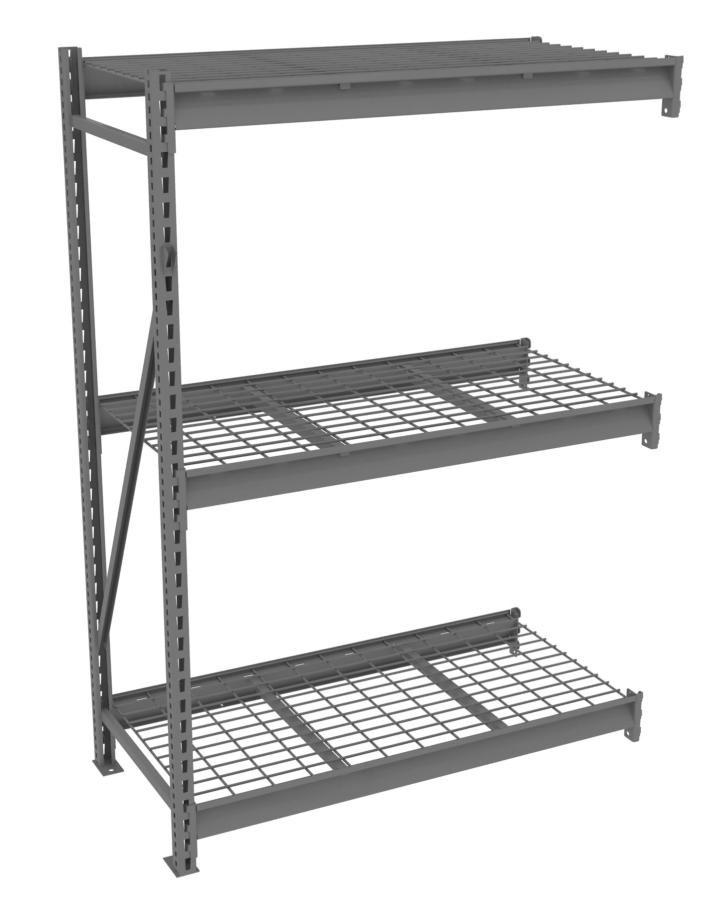Tennsco BU-482472WA Bulk Storage Rack Adder Unit With Wire Decking