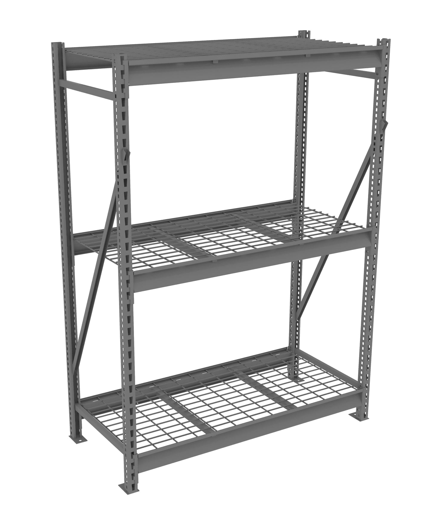 Tennsco BU-482472WS Bulk Storage Rack Starter Unit With Wire Decking
