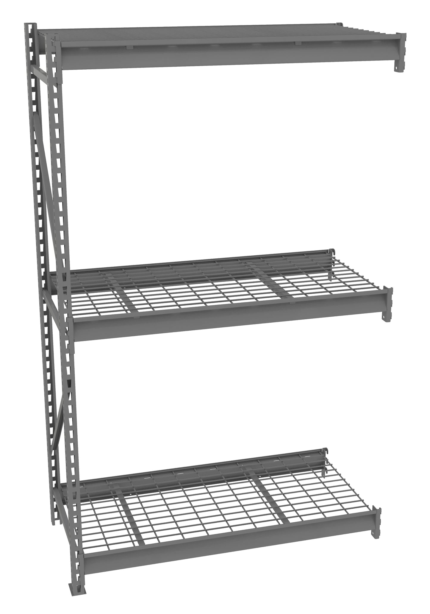Tennsco BU-482484WA Bulk Storage Rack Adder Unit With Wire Decking