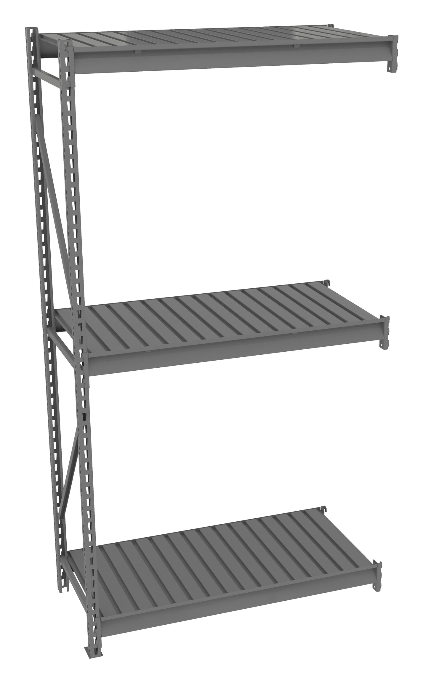 Tennsco BU-482496CA Bulk Storage Rack Adder Unit With Corrugated Decking