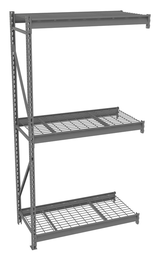 Tennsco BU-482496WA Bulk Storage Rack Adder Unit With Wire Decking