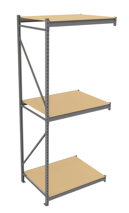 Tennsco BU-4836120PA Bulk Storage Rack Adder Unit With Particleboard Decking