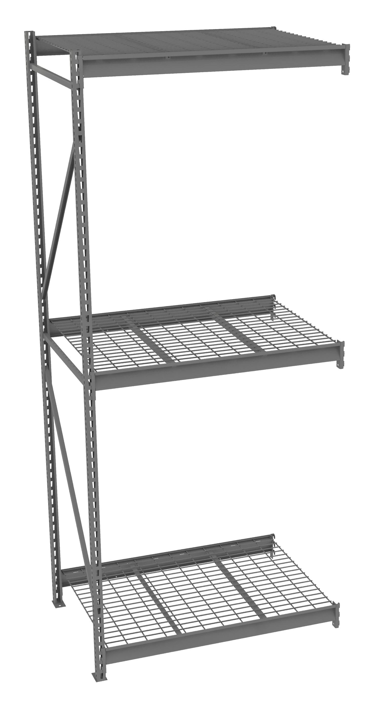 Tennsco BU-4836120WA Bulk Storage Rack Adder Unit With Wire Decking