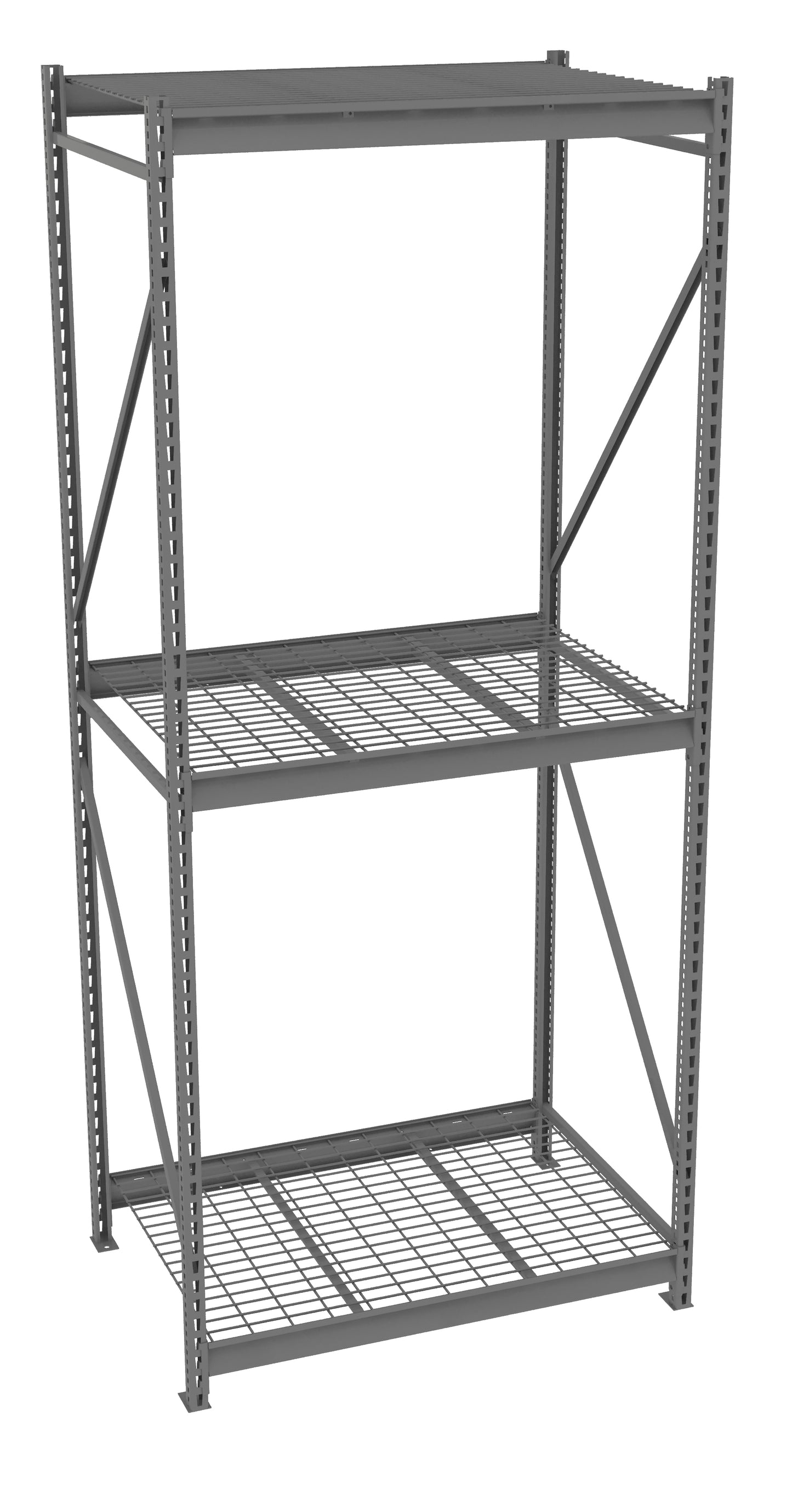 Tennsco BU-4836120WS Bulk Storage Rack Starter Unit With Wire Decking