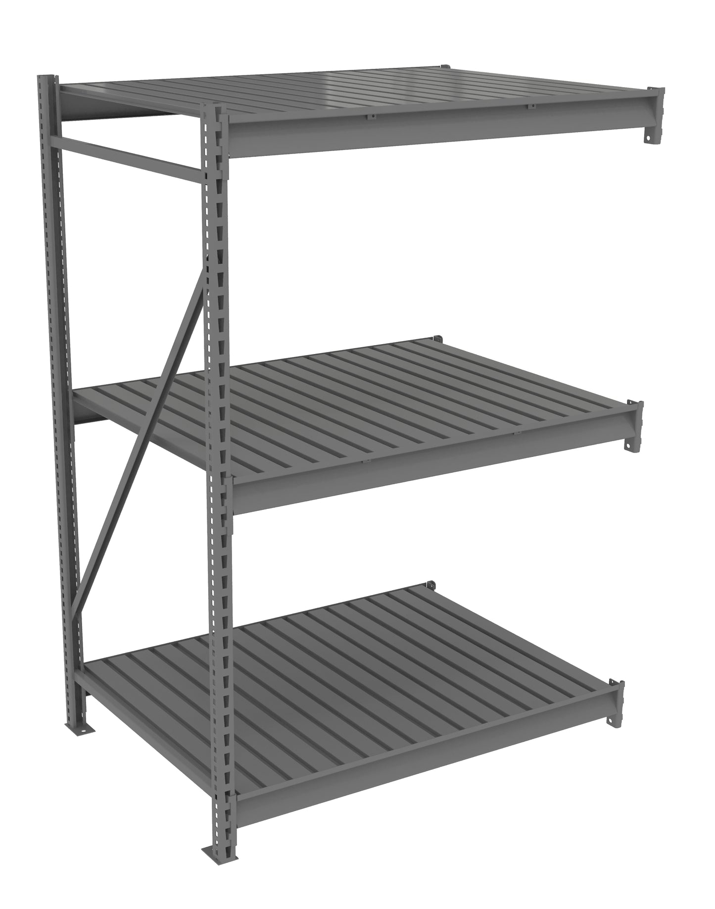 Tennsco BU-483672CA Bulk Storage Rack Adder Unit With Corrugated Decking