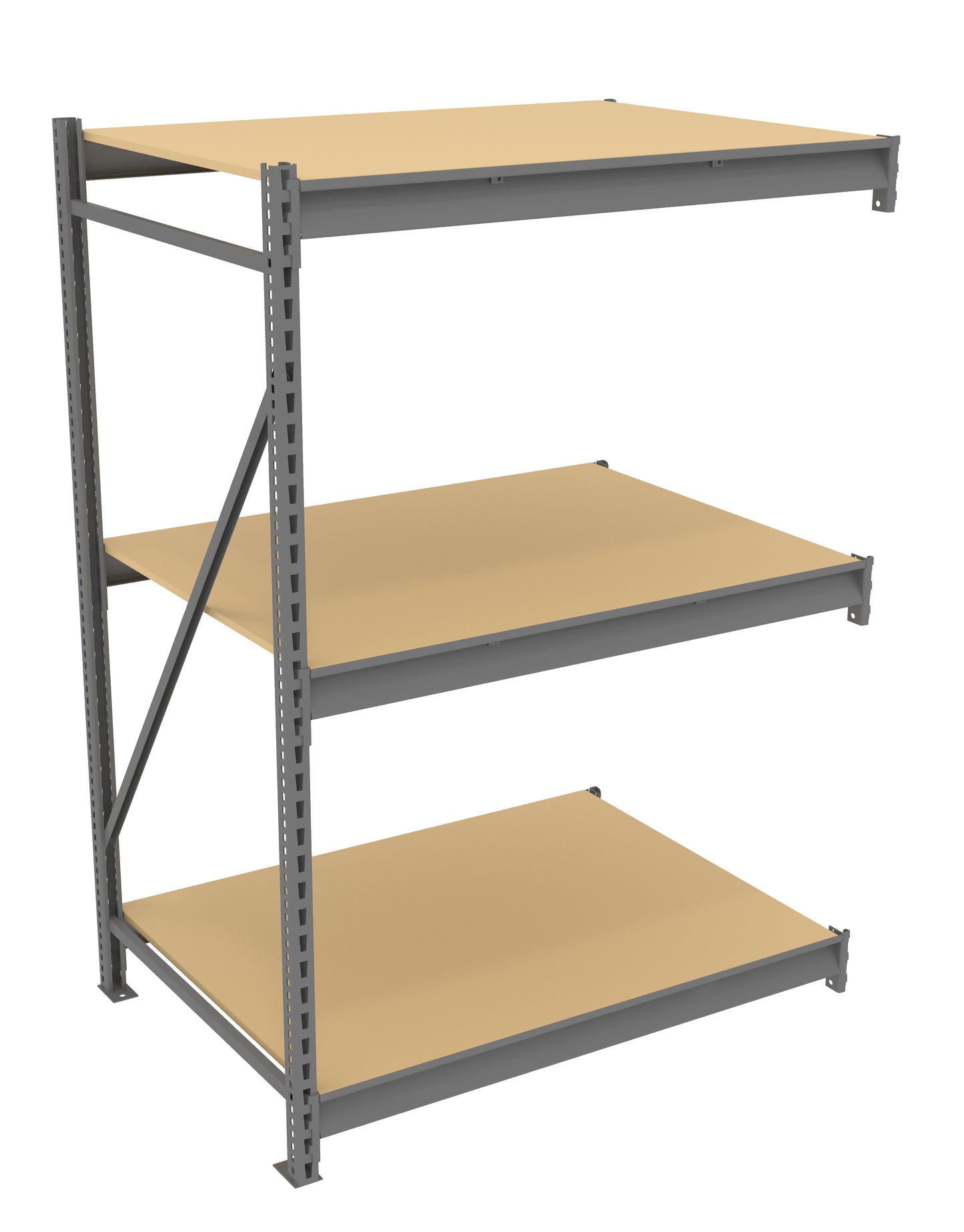 Tennsco BU-483672PA Bulk Storage Rack Adder Unit With Particleboard Decking