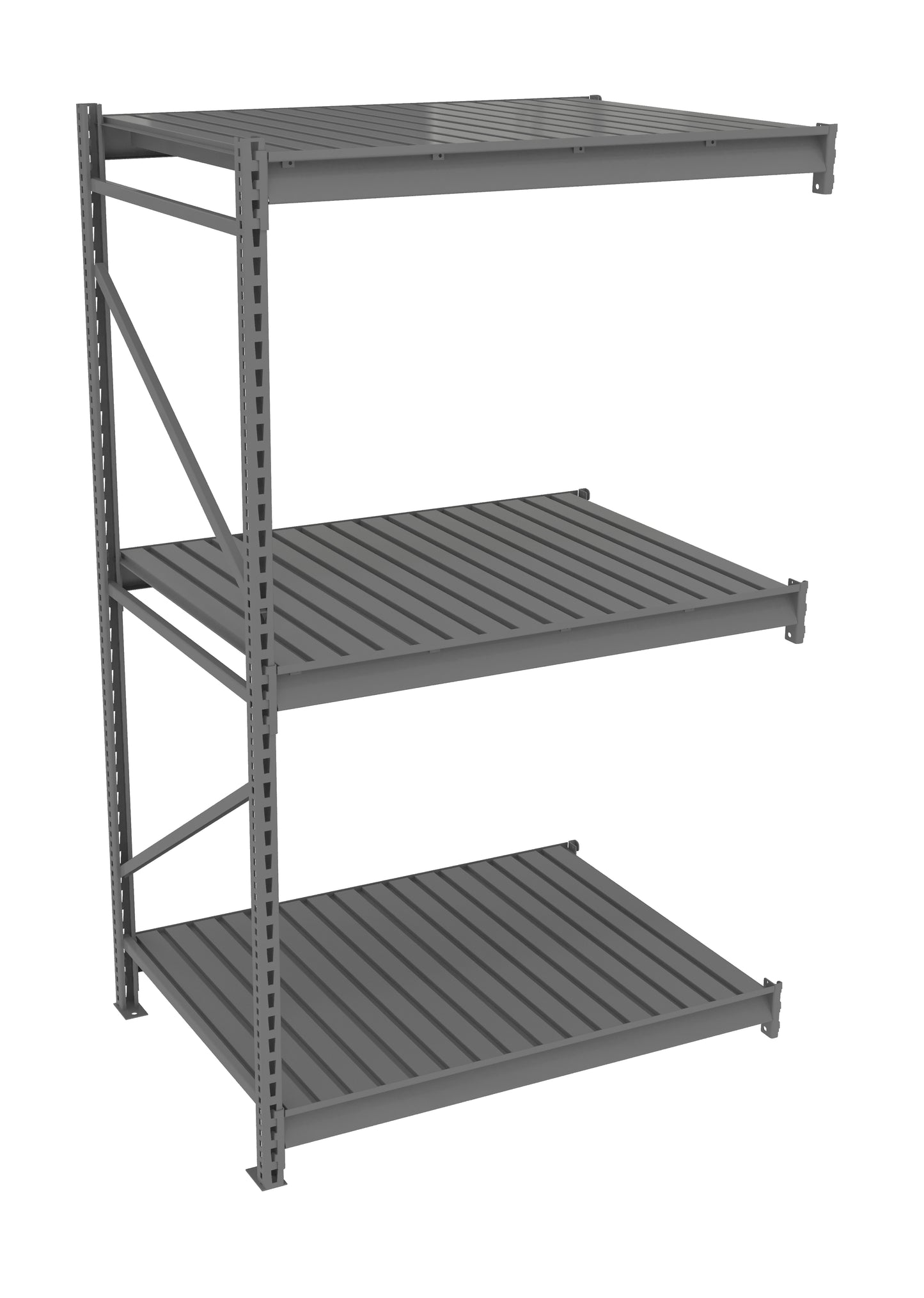 Tennsco BU-483684CA Bulk Storage Rack Adder Unit With Corrugated Decking