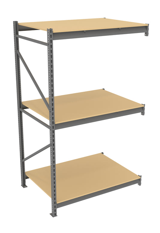 Tennsco BU-483684PA Bulk Storage Rack Adder Unit With Particleboard Decking