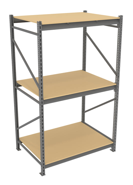 Tennsco BU-483684PS Bulk Storage Rack Starter Unit With Particleboard Decking