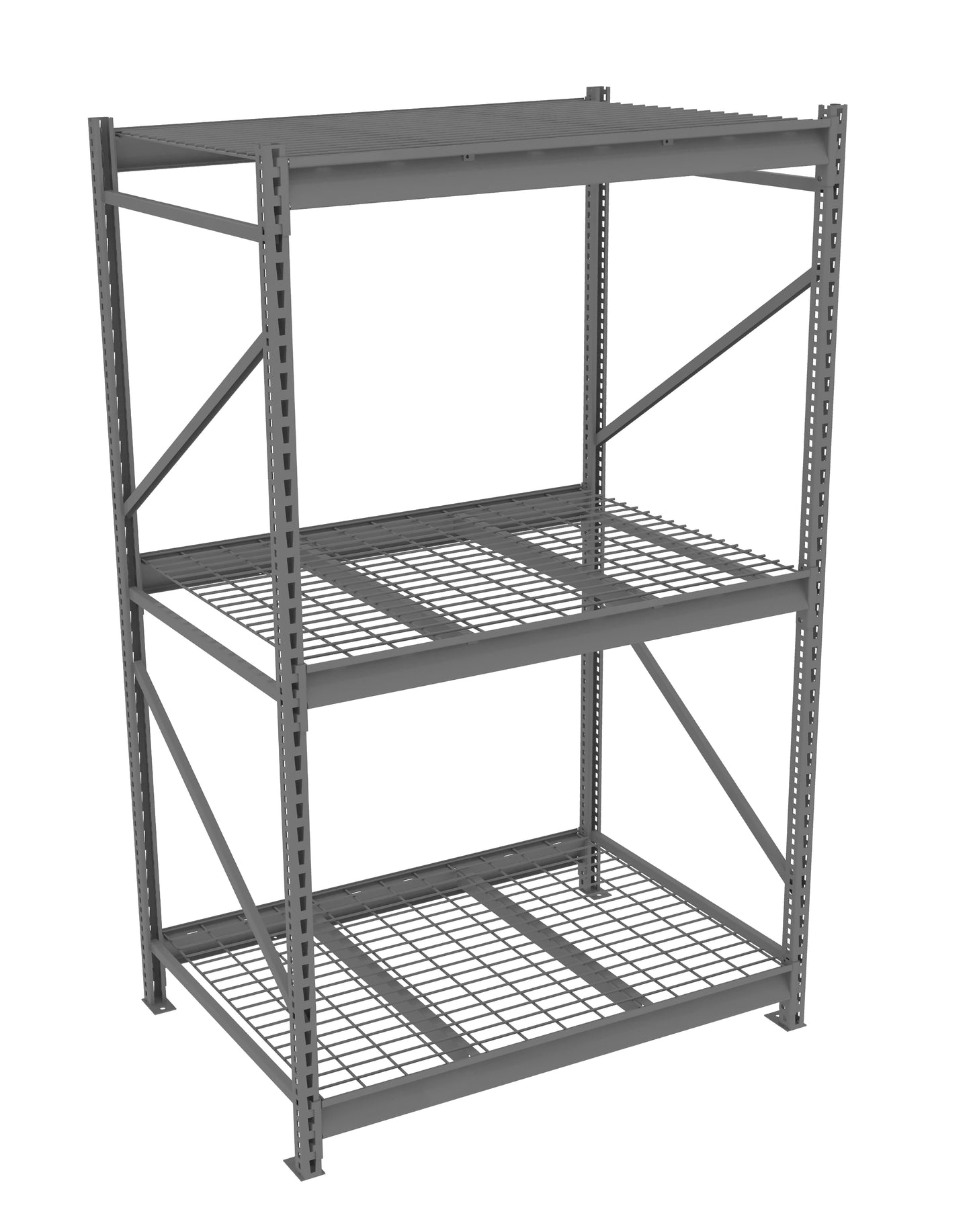 Tennsco BU-483684WS Bulk Storage Rack Starter Unit With Wire Decking