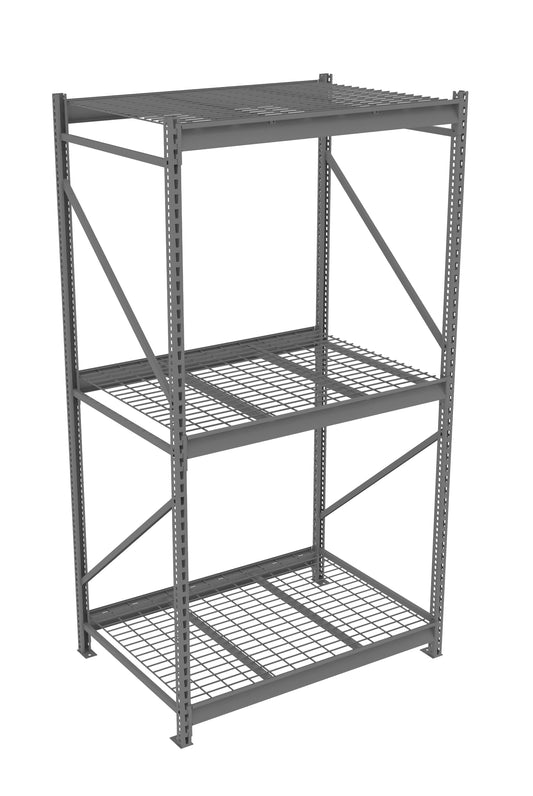 Tennsco BU-483696WS Bulk Storage Rack Starter Unit With Wire Decking