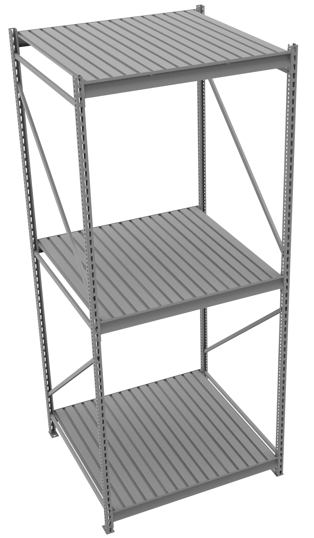 Tennsco BU-4848120CS Bulk Storage Rack Starter Unit With Corrugated Decking
