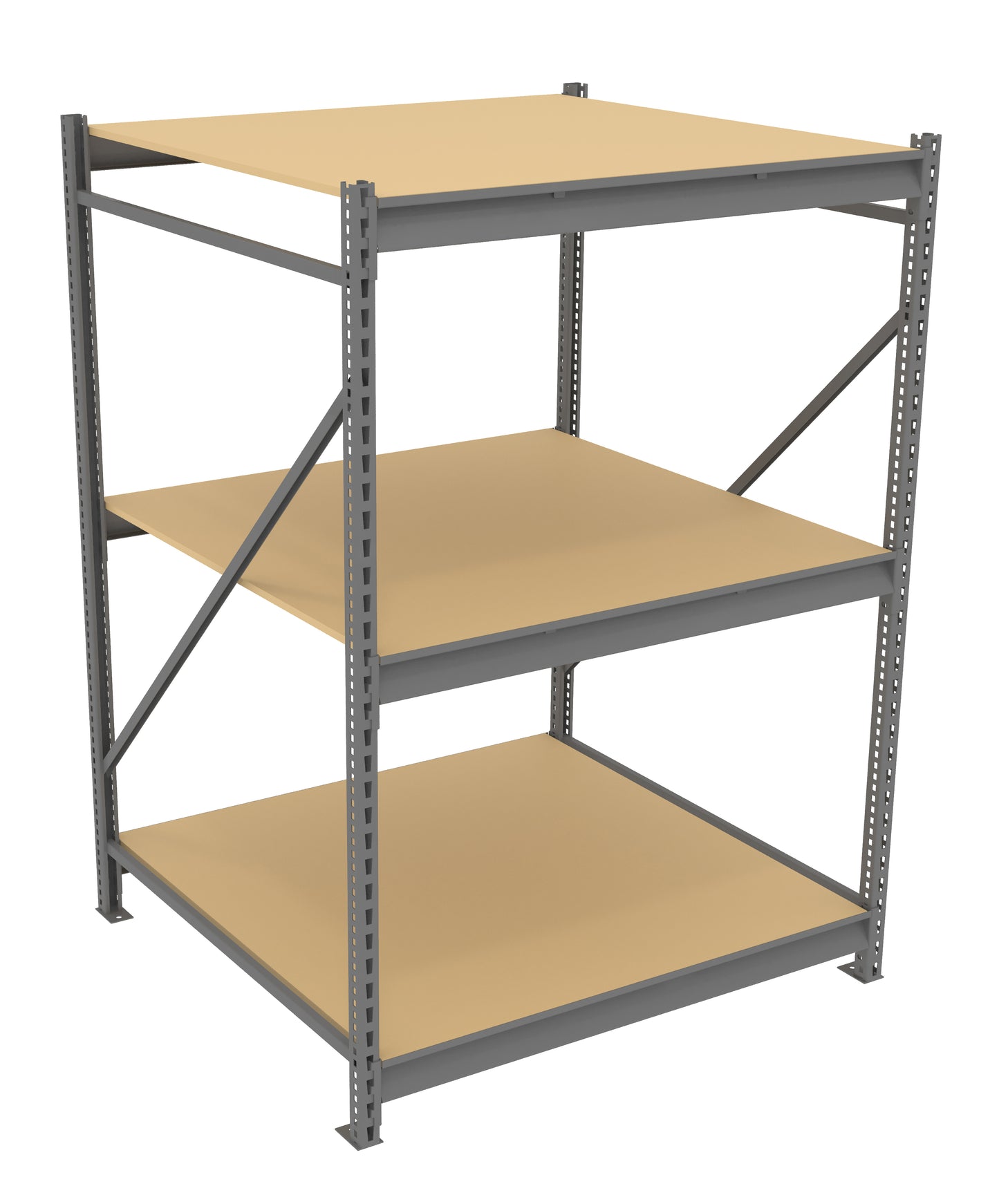 Tennsco BU-484872PS Bulk Storage Rack Starter Unit With Particleboard Decking