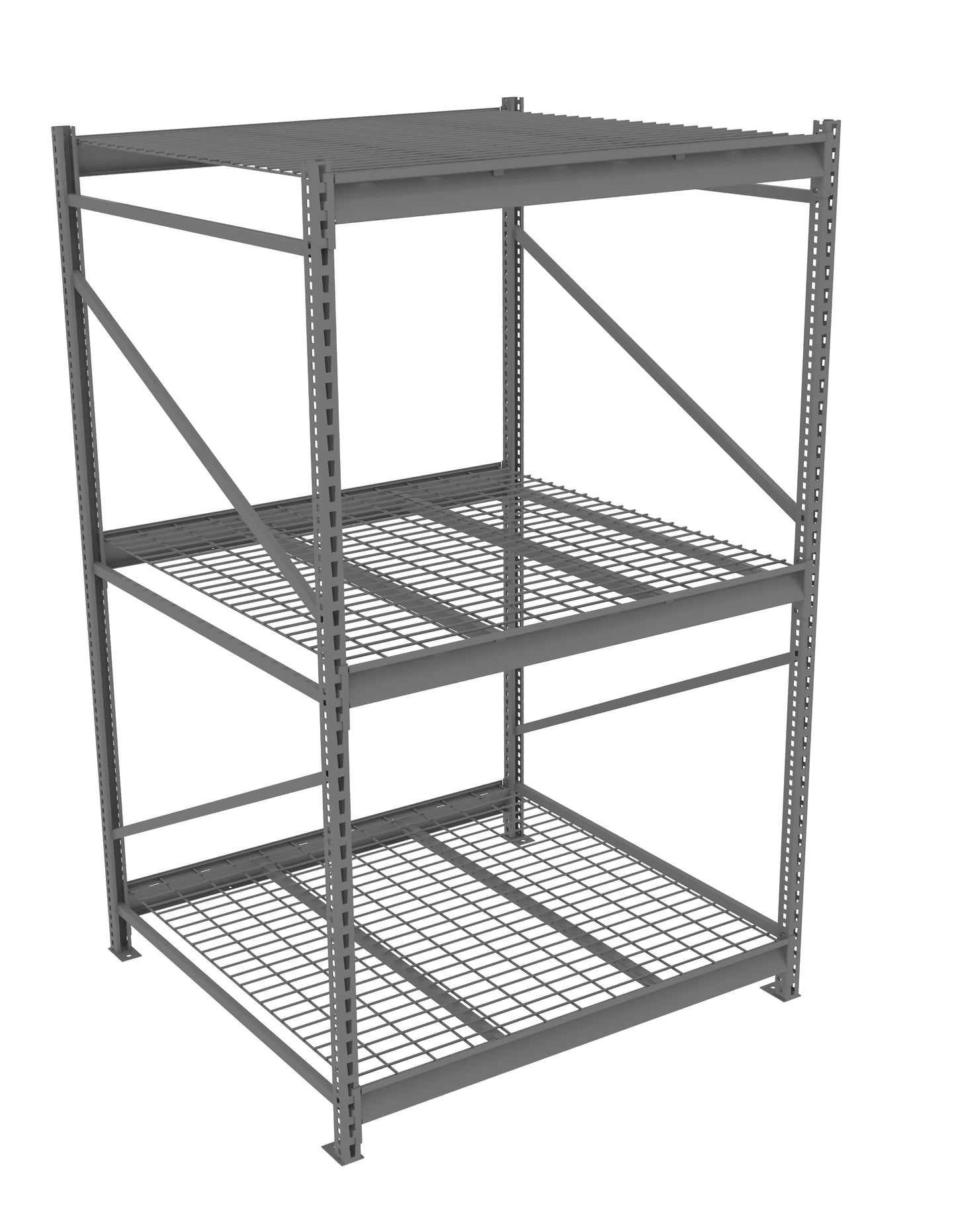 Tennsco BU-484884WS Bulk Storage Rack Starter Unit With Wire Decking