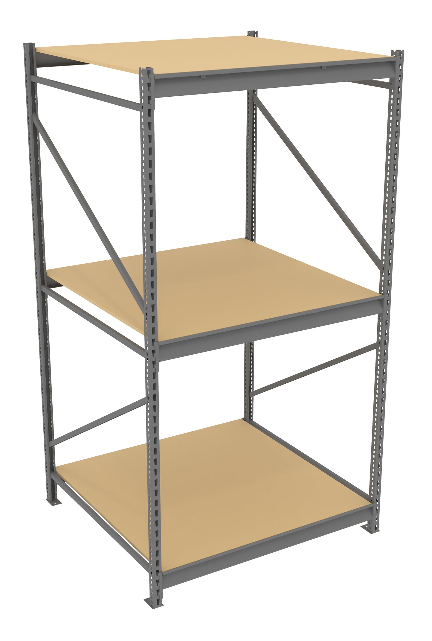 Tennsco BU-484896PS Bulk Storage Rack Starter Unit With Particleboard Decking