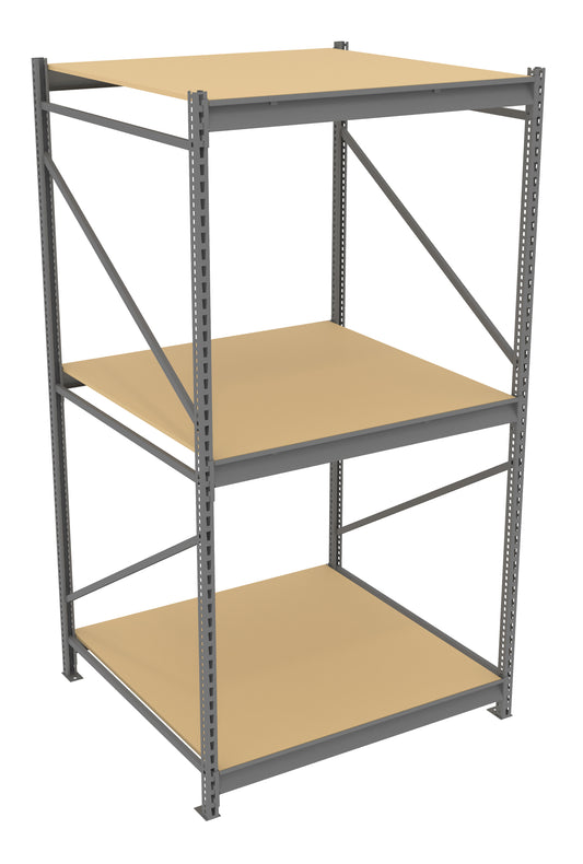 Tennsco BU-484896PS Bulk Storage Rack Starter Unit With Particleboard Decking