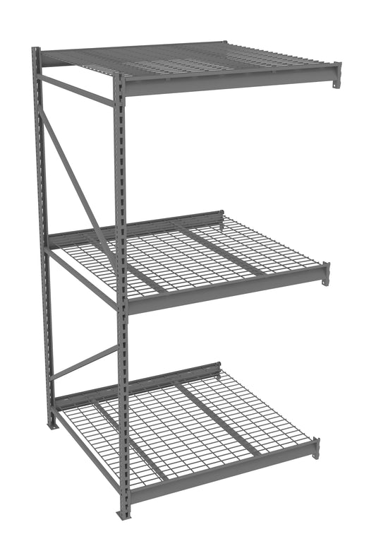 Tennsco BU-484896WA Bulk Storage Rack Adder Unit With Wire Decking